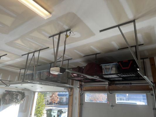 Overhead garage storage