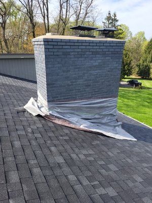 New roof and chimney