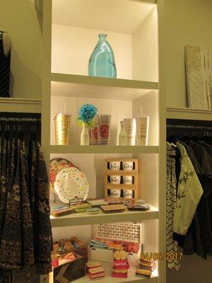 LED strip lighting in shelving unit