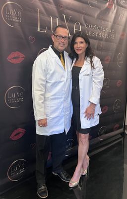 Dr. Joshua Lenchus (Medical Director) and Deborah Lenchus, APRN & Owner of LuXe Concierge Aesthetics.