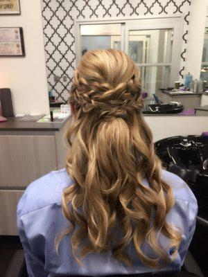 Braided style for bridesmaid