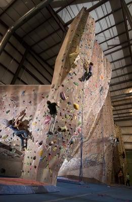 Routes are set daily by Matt Bosley, one of the country's leading competitive climbers.