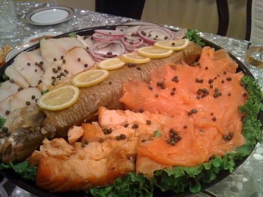 Fish platter by iBagel Cafe