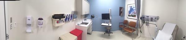 Large, clean exam rooms.