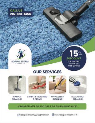 Soap and Steam Carpet Care