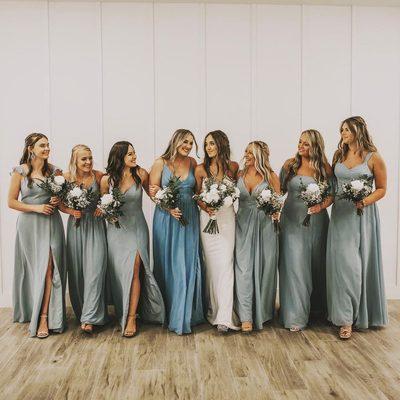 So fun to alter some of this bridal party's dresses!