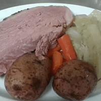 Corned Beef Dinner every Thursday