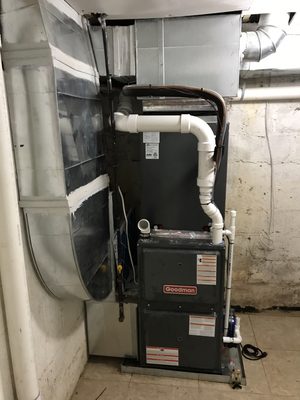 New installation of duct and equipment