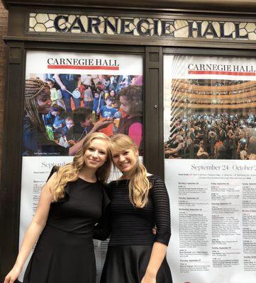 Musik21 Music Conservatory students performing at the Carnegie Hall in New York