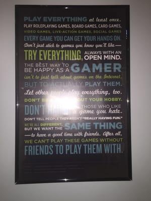 Gaming philosophy....