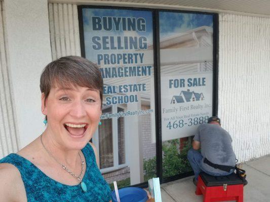 I am so thrilled with our window covers/signage!  It keeps pur office cool while announcing to the world what services we provide!