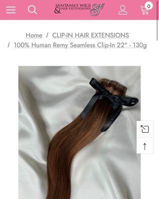 HIGH QUALITY -HUMAN HAIR CLIP IN EXTENSIONS!