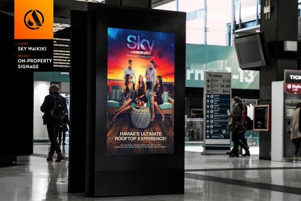 SKY Waikiki advertisement design