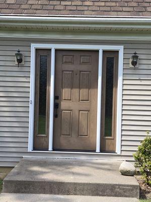 The new front door before the screen door.