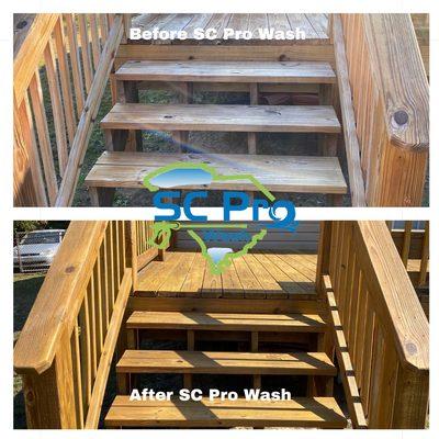 Deck staining and pressure washing services