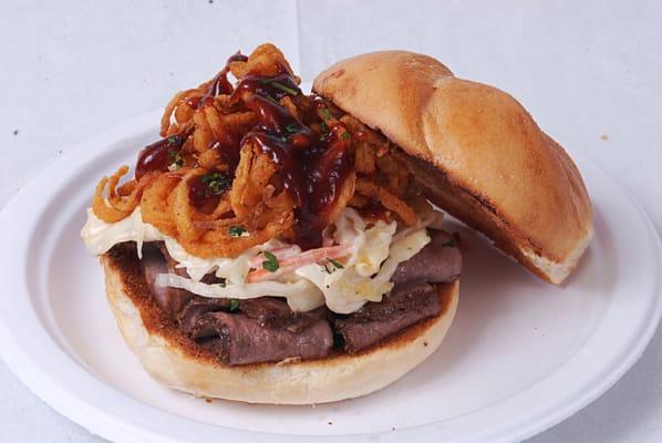 BBQ Brisket, a signature sandwich at Mr Perry's Smokehouse