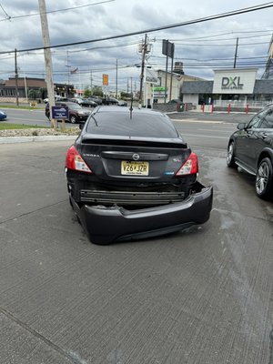 Bumper was taken off by a faulty part in the car wash