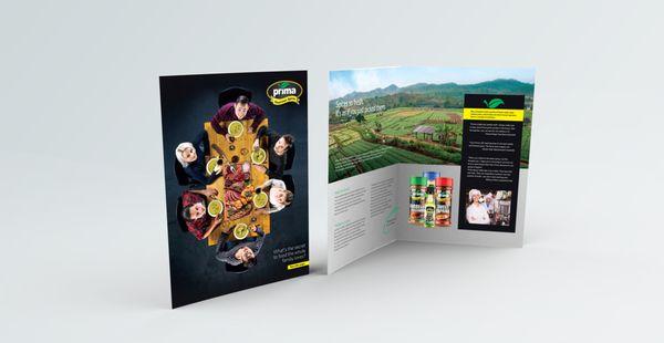 Corporate brochure done for Prima Spices