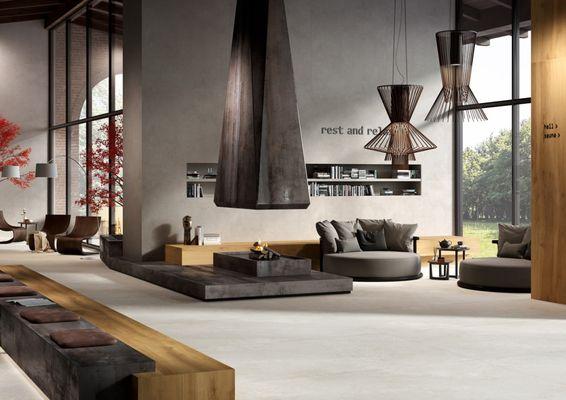 Infinity Surfaces Porcelain-Metal Dark 127"x 63" available in 6mm & 12 mm