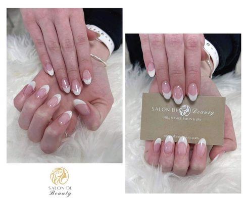 Beautiful dip french full set done by Lany! Call us: 781-340-4494 to make your appointments!