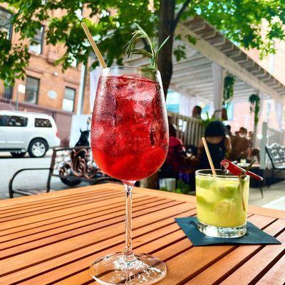 Berry Carmen Miranda and Classic Lime Caipirinha