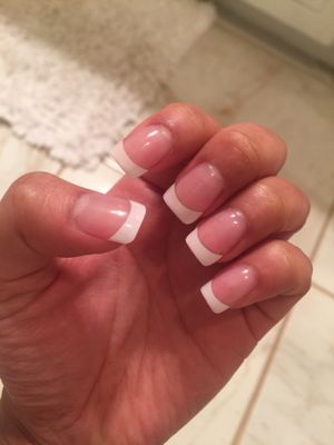 Diane does a great job with pink and white tips! I enjoy coming here considering it's the closest neighborhood nail salon for me.