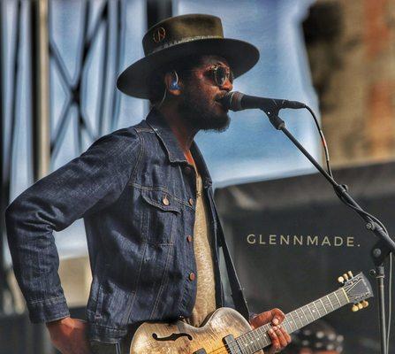 Gary Lee Clark Jr. captured with fusion of blues, rock and soul music with elements of hip hop at the Blues Stanley Cup Playoffs