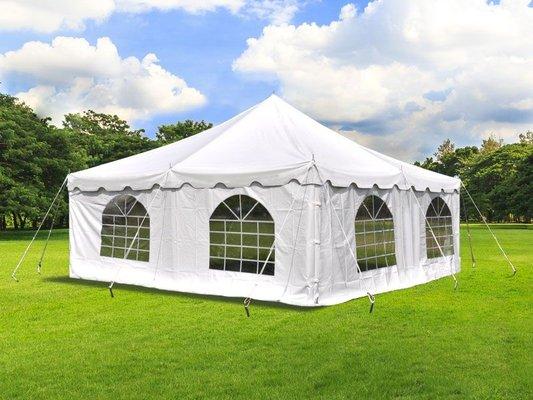 20x20 Pole Tent with window side walls