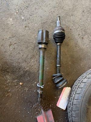 We do replace driveshaft axles