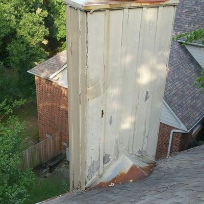 The deterioration to the chimney chase would not be seen without a walk on roof inspection...