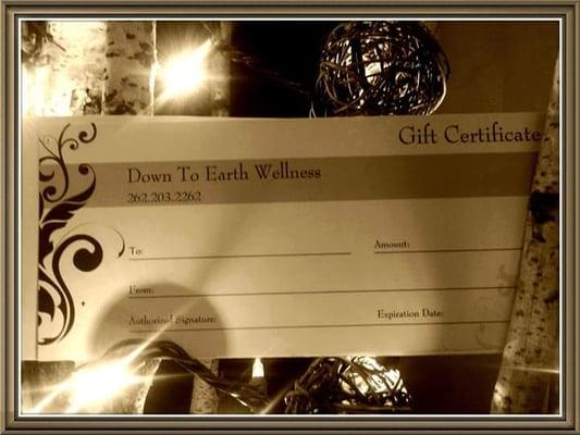 Gift Certificates Available.