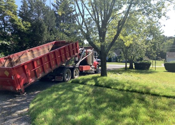 Bob dropping off the dumpster!