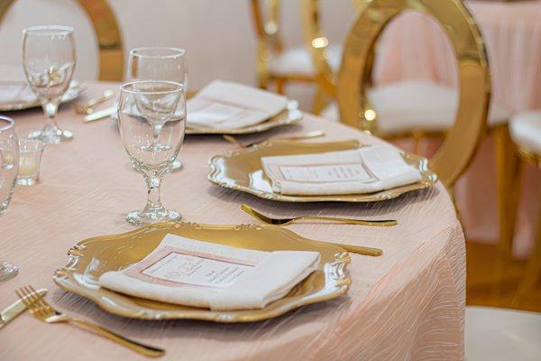 Tableware rental and linen rental