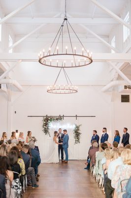 Ceremony w/ neon sign