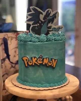 My grandson's seventh birthday cake! Knocked it out of the park for sure! Everything you see in this photo on the cake was edible!