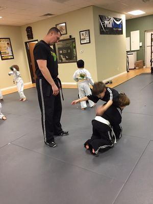 Part of our self defense is learning how to do takedowns and defend against it.