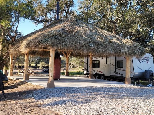 custom made Natural thatch tiki hut/palapa