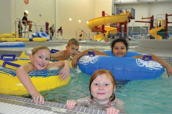 Dive in! Enjoy the Kroc Center's lap or recreation pools, plus water slide and lazy river.