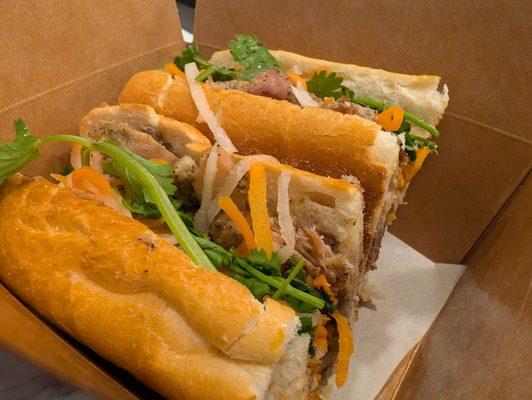 Lemongrass chicken banh mi