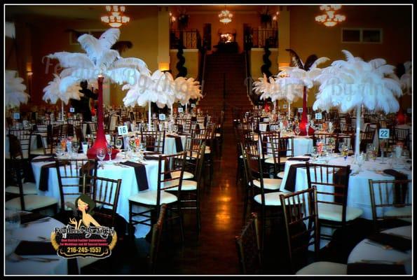 Feather Centerpieces