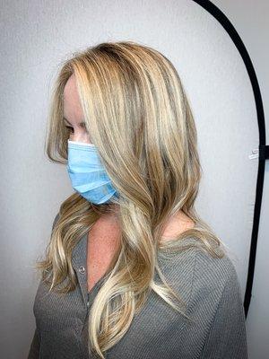 Balayage Highlights, Cut, and Styled