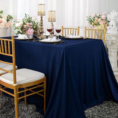 Navy Blue Scuba Tablelcoth