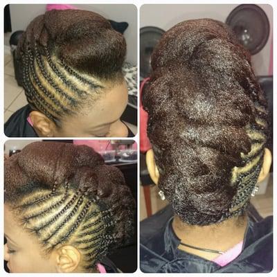 Natural hair updo