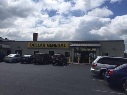 Dollar General inside small plaza.