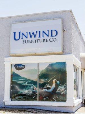 Unwind Furniture Co. facing Eglin Pkwy & Perry Ave.