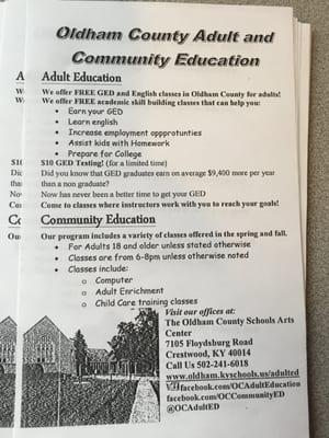 Adult & community education