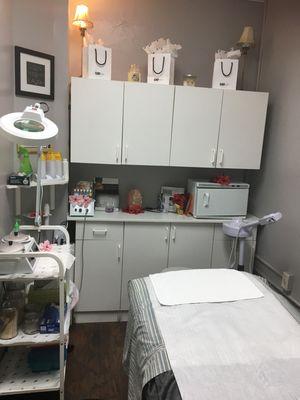 Facial and waxing room