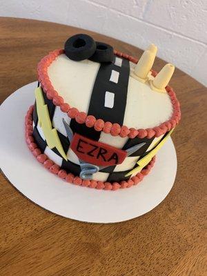 Cars themed cake