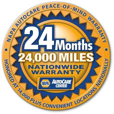 Nationwide Warranty at over 14000 locations will provide you with the Peace of Mind that you need.