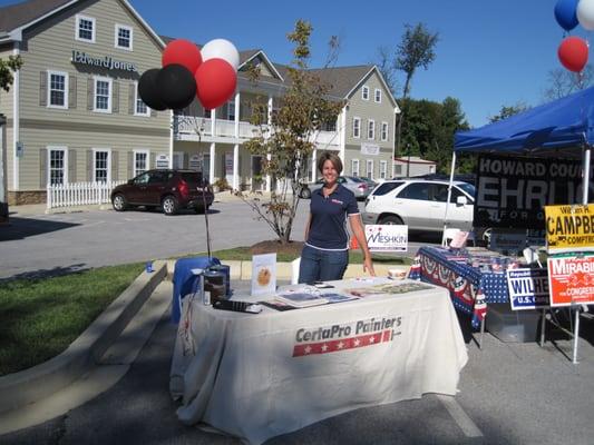 Meta Cadigan of CertaPro Painters enjoying Highland Day 2010.